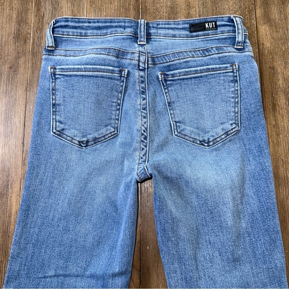 KUT from the Kloth Stevie Straight Leg Jeans Size 6 button fly high rise - Picture 10 of 11